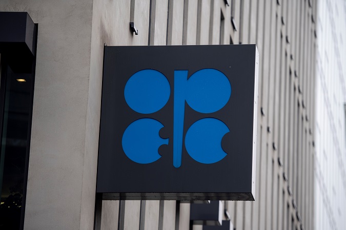 The logo of the Organization of Petroleum Exporting Countries (OPEC) is attached to the organization's headquarters in Vienna, Austria, 03 December 2018