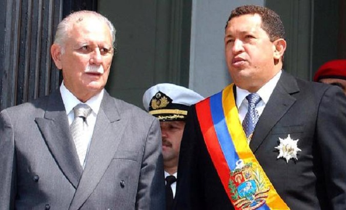 Jose Rangel (L) and late President Hugo Chavez (R), Venezuela.