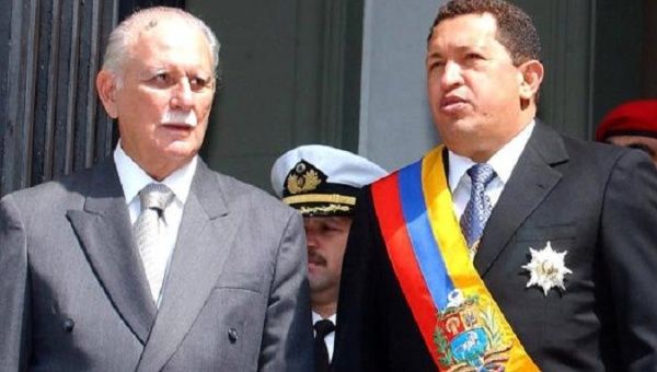 Jose Rangel (L) and late President Hugo Chavez (R), Venezuela.