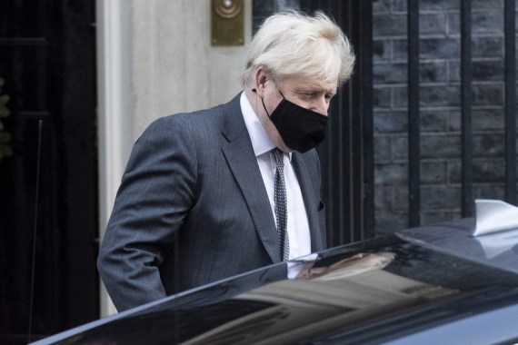 British Prime Minister Boris Johnson leaves 10 Downing Street for the House of Commons in London, Britain, on Dec. 30, 2020.