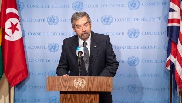 Juan Ramon de la Fuente, permanent representative of Mexico to the United Nations, at the UN headquarters in New York, U.S., Jan. 4, 2021.