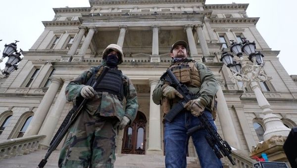 The FBI has warned of possible armed protests at all 50 state capitols in the days ahead of Joe Biden’s inauguration on January 20.