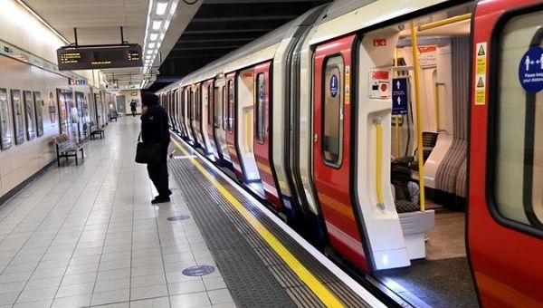 Underground during third national lockdown, London, U.K., Jan. 13, 2021.