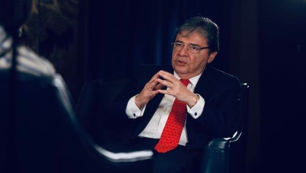 Defense Minister Carlos Holmes, Bogota, Colombia.