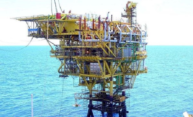 Petrobras platform PPER-1 located about 50 kilometers from Linhares, Brazil, 2021.