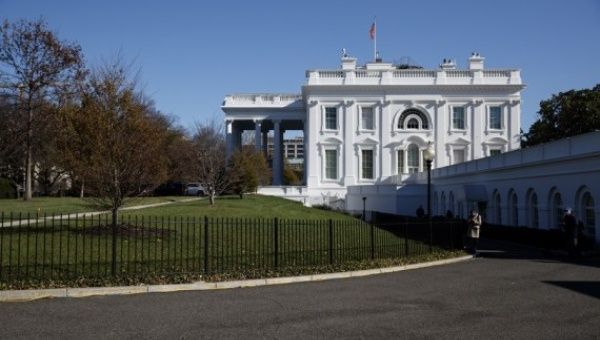 Photo taken on Nov. 23, 2020 shows the White House in Washington, D.C., the United States.