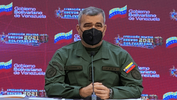 Defense Minister Vladimir Padrino, Caracas, Venezuela, April 5, 2021.