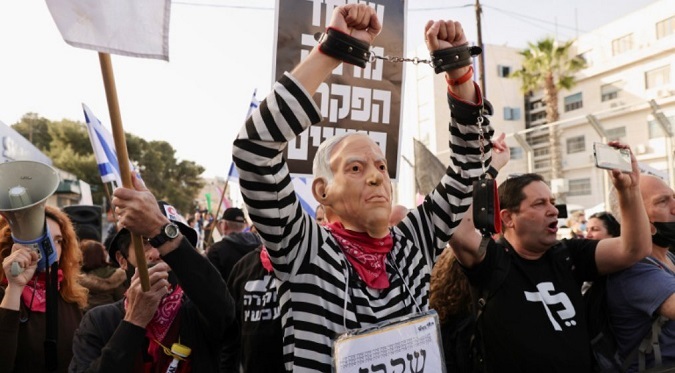 Netanyahu's opponents have rallied across the country for several weeks as they seek to end the 