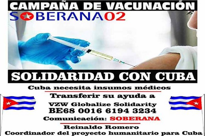 A full container is being readied in Europe with medical supplies to contribute to the vaccination campaigns Cuba is carrying out among its population.
