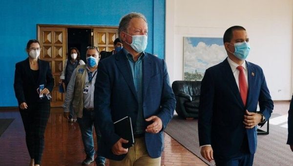 Executive Director of the United Nations World Food Program David Beasley arrived to Venezuela Monday and met with the Venezuelan constitutional government to sign agreements related to food security.