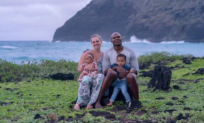 Lindani Myeni, his wife, and their kids, Hawaii, U.S.