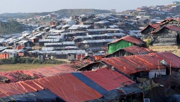 Refugees' camp for people fleeing from Myanmar in Bangladesh, May 21, 2021.