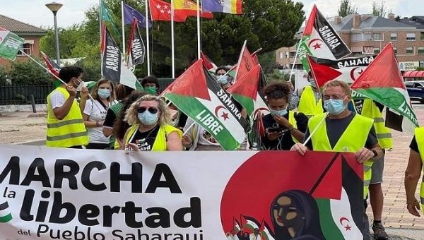 March in support of the Saharawi People, Madrid, Spain, June 18, 2021