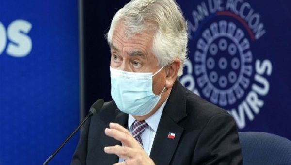 Health Minister Enrique Paris, Santiago, Chile, 2021. 