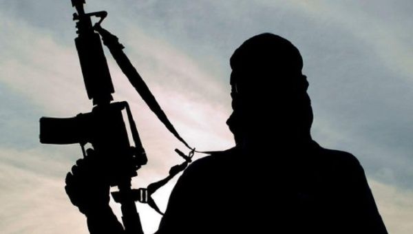 Silhouette of a member of the irregular armed groups operating in Nigeria.