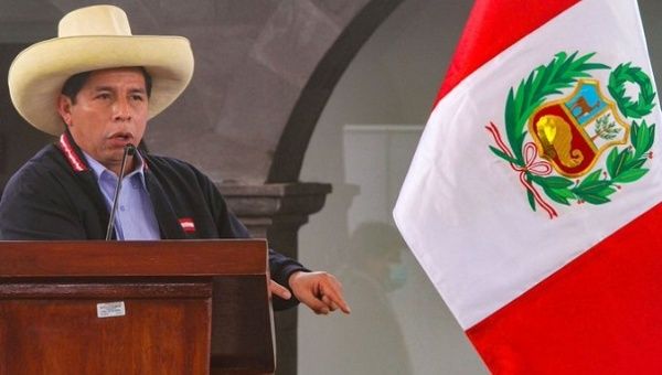 President-elect Pedro Castillo, Peru, 2021.