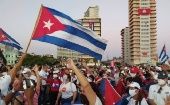 People mobilizing in defense of their revolution, Havana, Cuba, July, 2021.