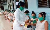 Pregnant women get the Abdala COVID-19 vaccine, Havana, Cuba, July 29, 2021.