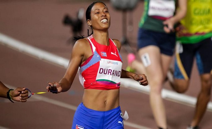 Cuban sprinter Omara Durand