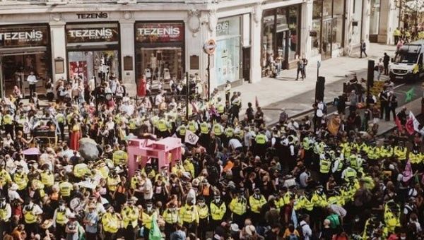 Environmental protest group Extinction Rebellion has set 4 days of protests in London this week, ahead of the  COP26 global climate summit in Glasgow, Scotland.