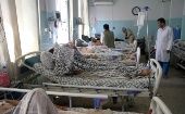 People injured at the airport attacks, Kabul, Afghanistan, Aug. 27, 2021.