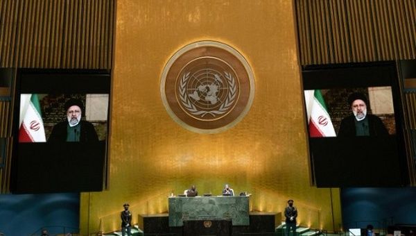 Iran’s president, Ebrahim Raisi slams the U.S. in UN General Assembly speech, says world no longer cares about “America First”.