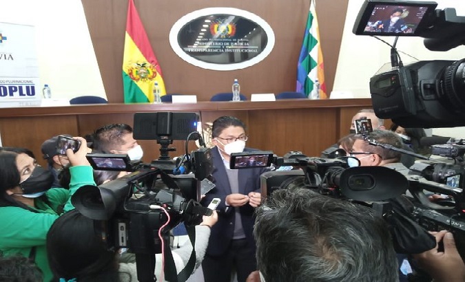 Justice Minister Ivan Lima, Bolivia, Oct. 2021.