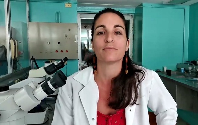 Scientist Gladys Gutierrez, Cuba, 2021.
