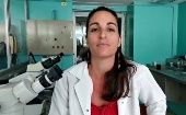 Scientist Gladys Gutierrez, Cuba, 2021. 