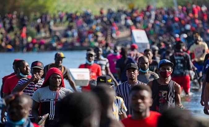 Haitian migrants head to the U.S., Mexico, 2021.