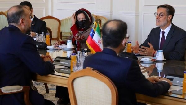 Bilateral meeting between the Venezuelan Foreign Minister and his Iranian counterpart from the headquarters of the Ministry of Foreign Affairs of the Islamic Republic of Iran.