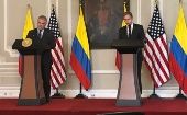 Colombian President Ivan Duque holding a press conference with U.S. Secretary of State Antony Blinken in Bogota, Colombia. October 20, 2021.