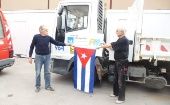 The Cuban ambassador to France, Elio Rodríguez, expressed his gratitude for the solidarity group