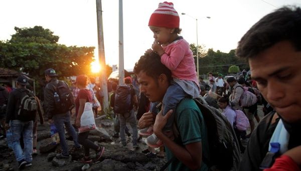 Caravan of migrants in Mexico, Oct. 2021