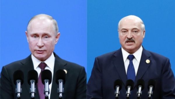 Russian President Vladimir Putin and Belarusian President Alexander Lukashenko