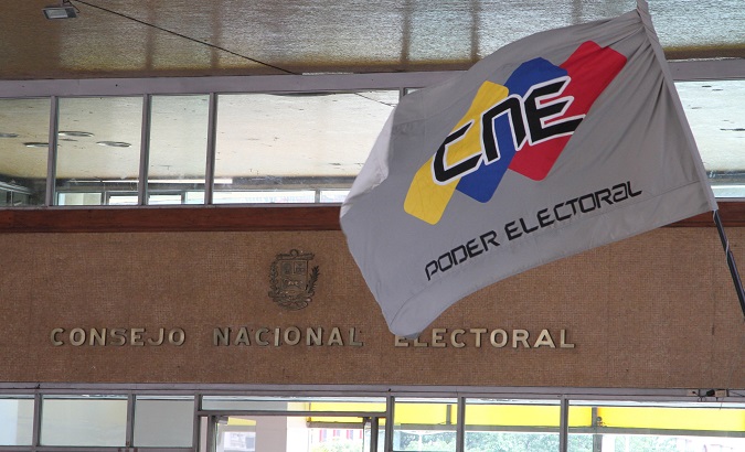 CNE headquarters in Caracas, Venezuela, 2021.