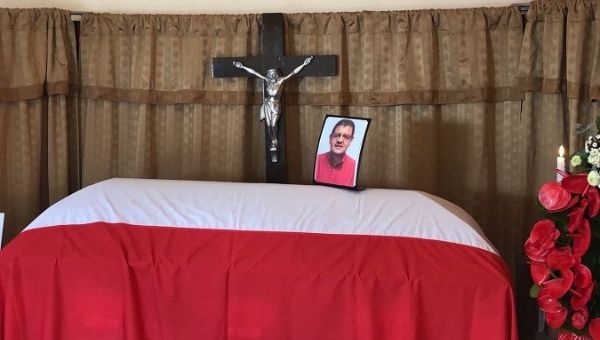 Funeral for Mayor Francisco Gaitan, Cantarranas, Honduras, Nov. 14, 2021.