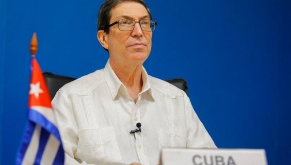 Cuban FM Bruno Rodríguez today expressed his gratitude for the support of the Group of 77 plus China for the lifting of the economic, commercial and financial blockade imposed by the United States on Cuba for the past six decades.