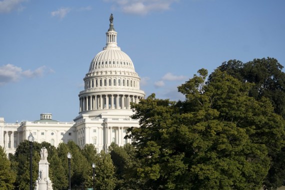 Photo taken on Sept. 30, 2021 shows the U.S. Capitol building in Washington, D.C., the United States.