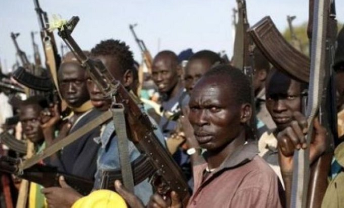 Armed people in Kaduna state, Nigeria.