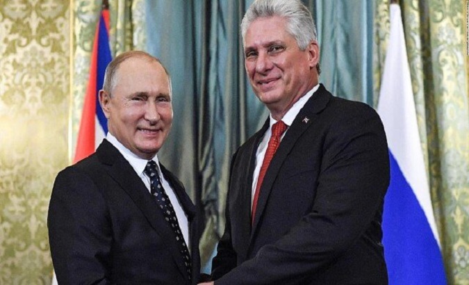 The Russian President congratulated the Cuban president on the 63rd anniversary of the Cuban Revolution. Dec. 31, 2021.