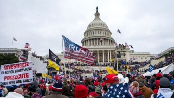 Donald Trump's supporters at the Capitol, Washington DC, U.S., Jan. 6, 2021. 