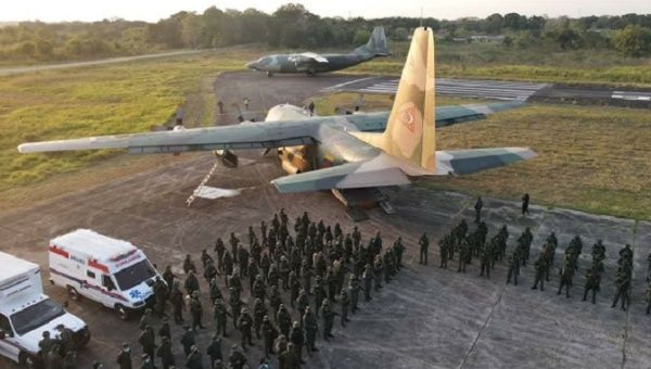 FANB members deployed near the Colombian border, Jan. 16, 2022.