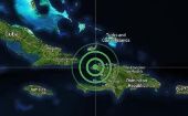 Epicenter of the earthquake that shook Haiti on Jan. 24, 2022 at 08:16 hours.