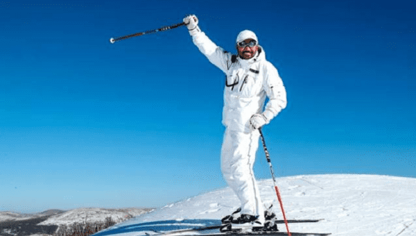 Luo Li, CEO of Wanlong ski resort, China, Jan., 2022.