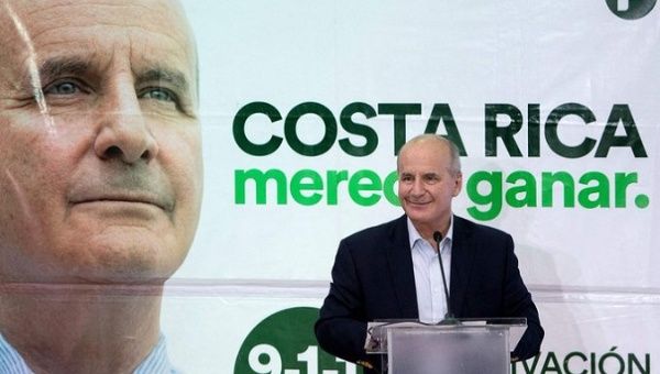 Costa Rican presidential front-runner Jose Maria Figueres says the nation can break out of years of sluggish growth by creating incentives for foreign investment in vaccine production and renewable energy.