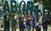 Citizens demand the decriminalization of abortion, El Salvador.