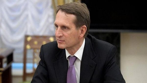 The head of SVR, Director Sergey Naryshkin disclosed that Ukrainian counterparts are preparing a provocation in Donbas. Feb. 10, 2022. 