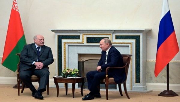After meeting with the Belarusian President, the Russian leader noted that the Wester refuse to take its security demands. Feb. 18, 2022.