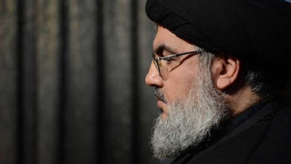 The secretary of the Hezbollah resistance movement Sayyed Hassan Nasrallah.